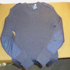 CITADEL MILITARY USAF BLUE sz42 UNIFORM AUTHORIZED V NECK RIBBED SWEATER LD 6900